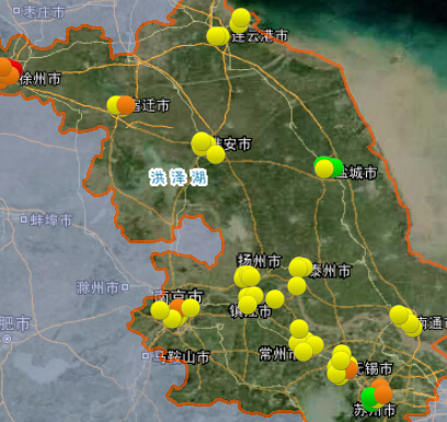 6月4日江苏13市空气质量盐城最好 徐州最差
