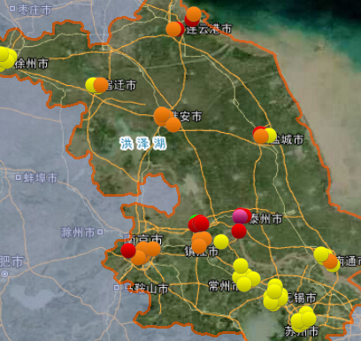 8月12日江苏空气质量排名:无锡最好 泰州最差