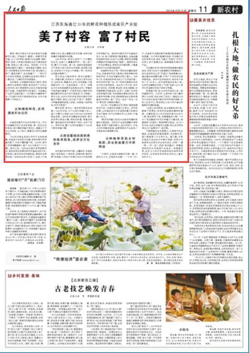 东海通过20年的鲜花种植形成富民产业链