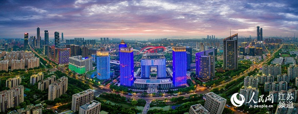 圖為建鄴高新區航拍圖