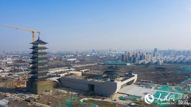 航拍博物館和大運塔。劉江瑞攝