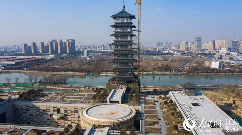 航拍博物館和大運塔。劉江瑞攝