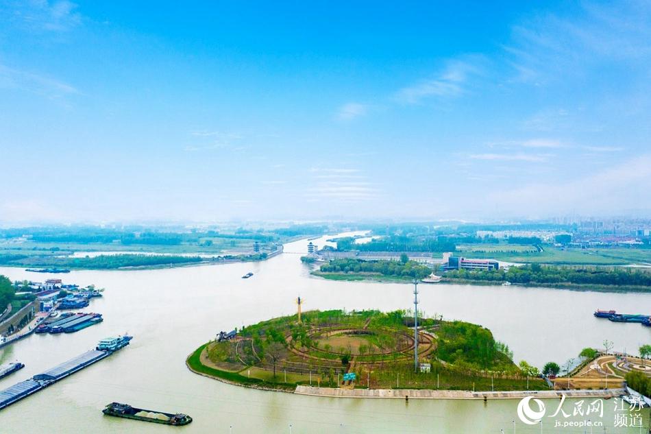 京杭運河淮安段兩岸景色如畫。紀星名攝