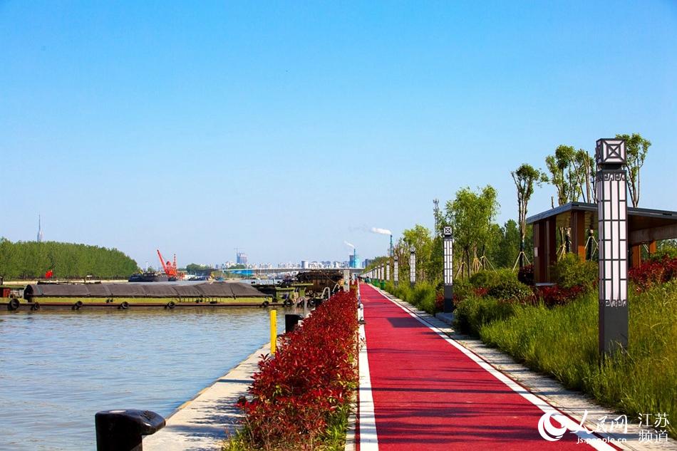 京杭運河淮安段兩岸景色如畫。紀星名攝