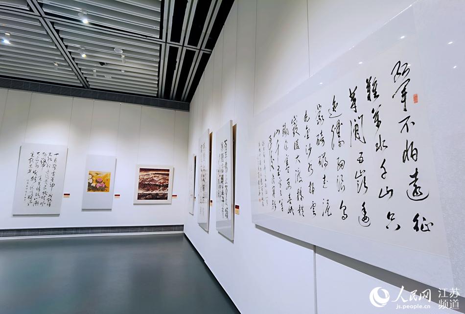 南通美術館舉辦書畫作品展。人民網記者 王繼亮攝
