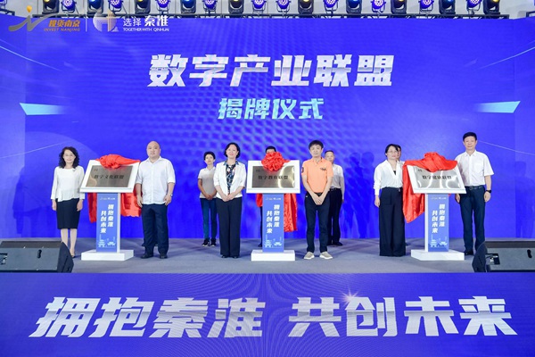 五大数字产业联盟在南京市秦淮区成立。秦宣摄