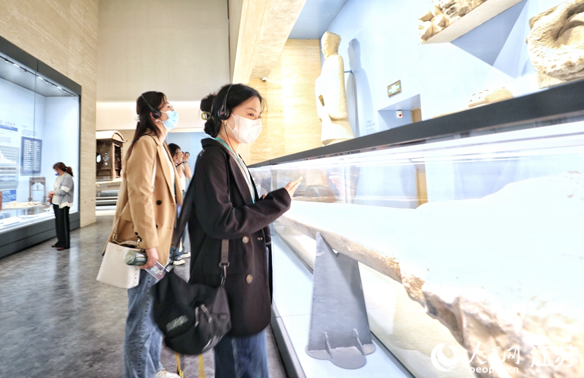 中国大运河博物馆成为市民游客的热门打卡地。人民网记者 张玉峰摄