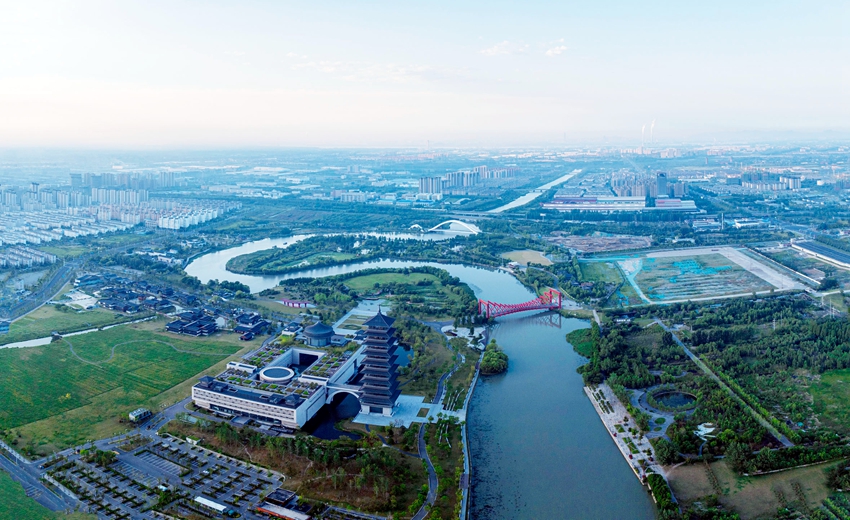 揚州三灣景如畫。揚州市委網信辦供圖