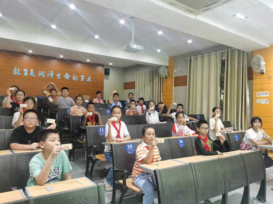 南京市雨花台區實驗小學校內選拔現場。雨花台區融媒體中心供圖