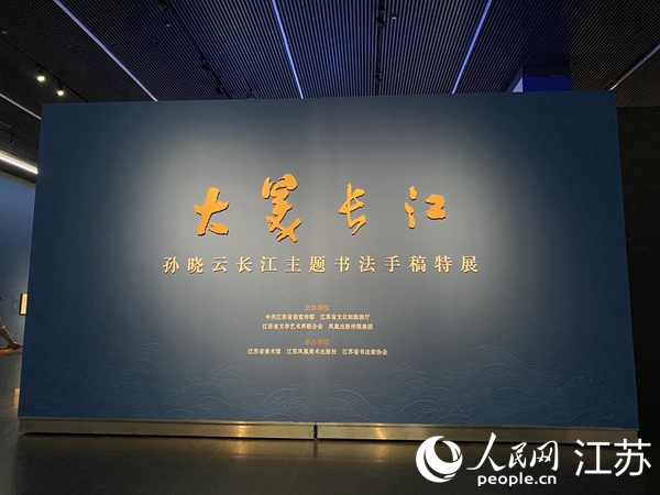 大美長江——孫曉雲長江主題書法手稿特展。人民網 楊維瓊攝