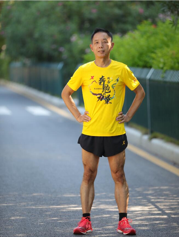 “南京爱跑步”团长沈平林。本人供图