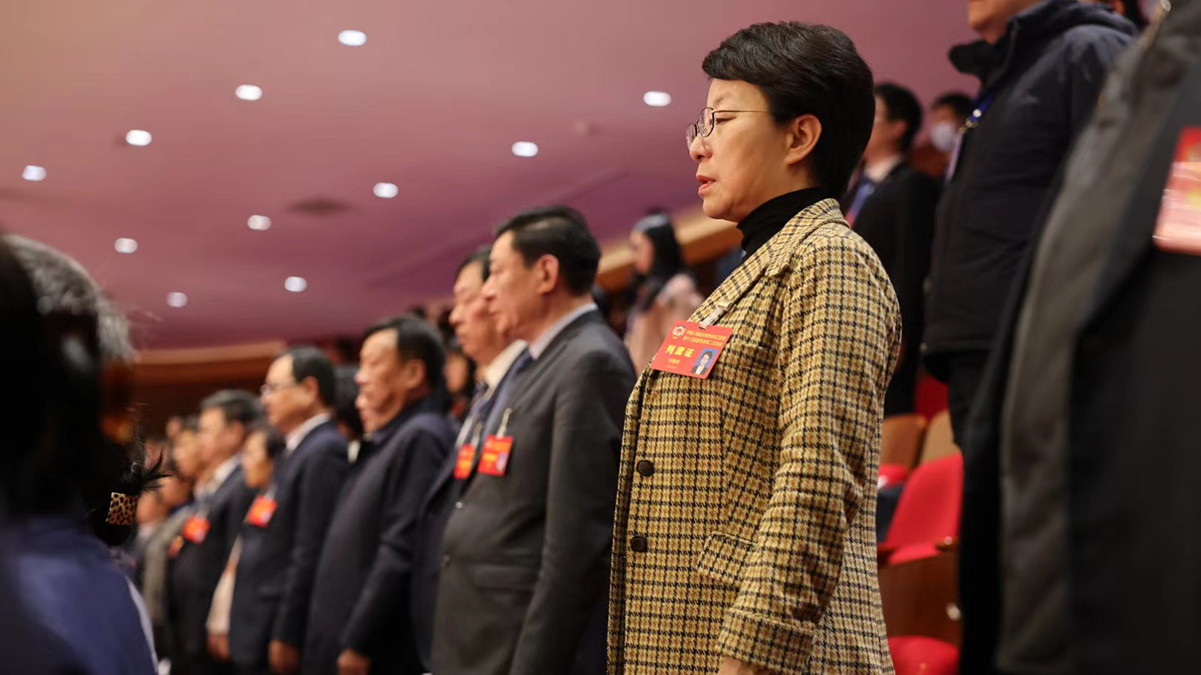 江苏省第十四届人民代表大会第二次会议现场。人民网 余乐摄