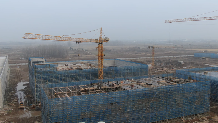 江苏修正生物医药产业园项目建设工地。徐天魁摄