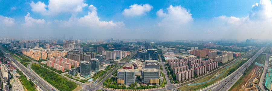 中國（南京）軟件谷，是軟件產業重要集聚地。南京市雨花台區委宣傳部供圖
