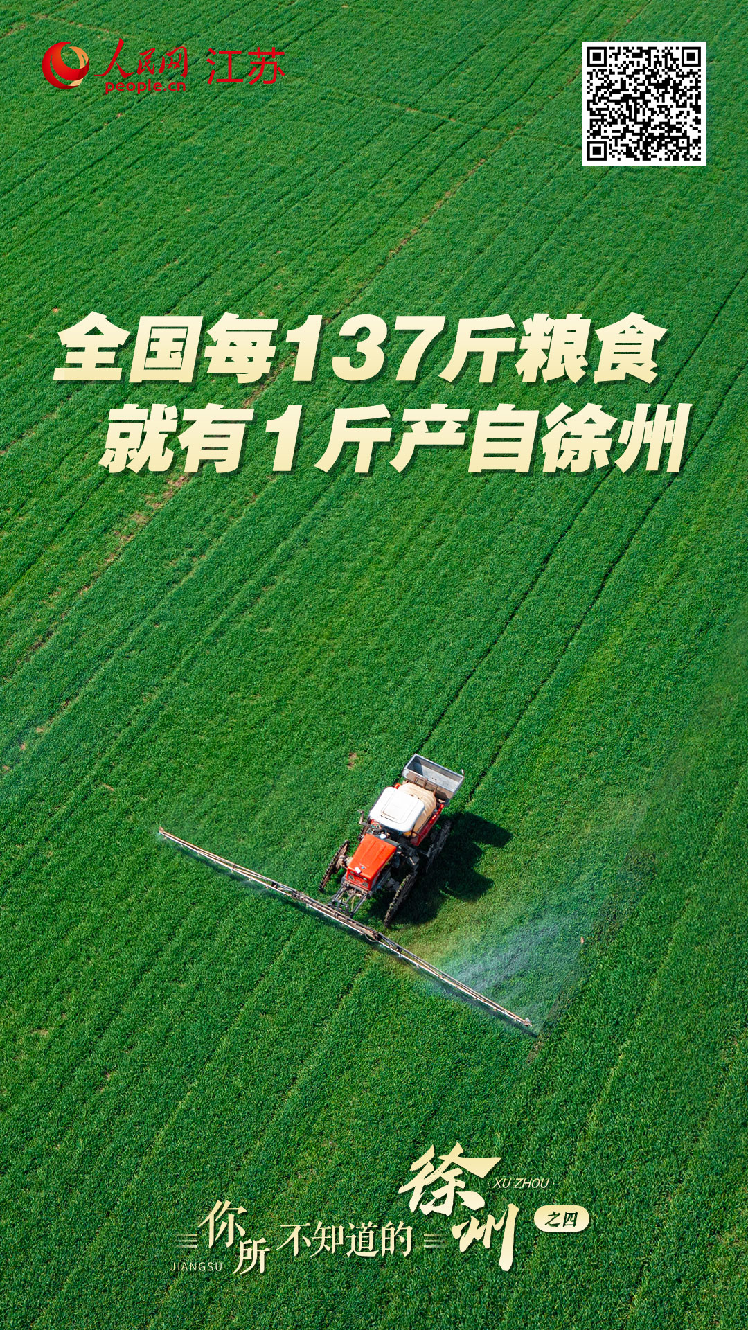  One jin of grain is produced in Xuzhou for every 137 jin of grain in China