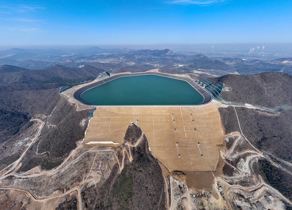 位於句容侖山湖附近的抽水蓄能電站。王威康攝