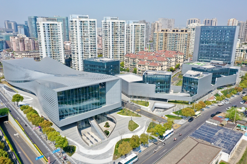 航拍南京云锦城。建轩摄