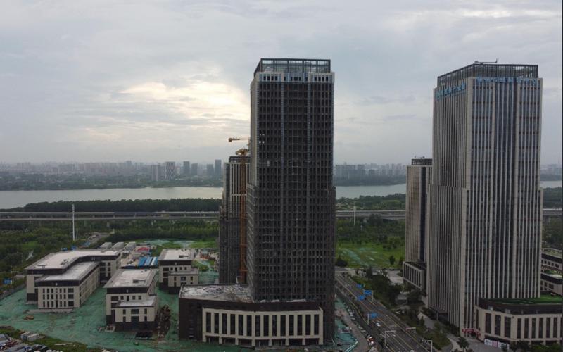 建設中的揚州數據產業園。