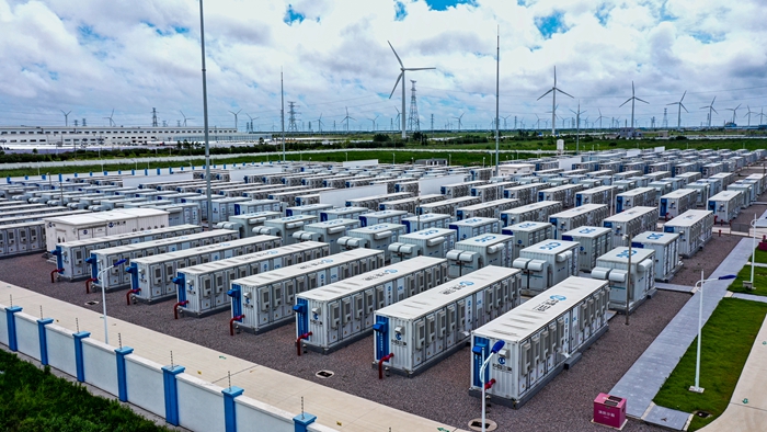 江蘇省南通市如東縣豐儲共享儲能電站。張浩攝
