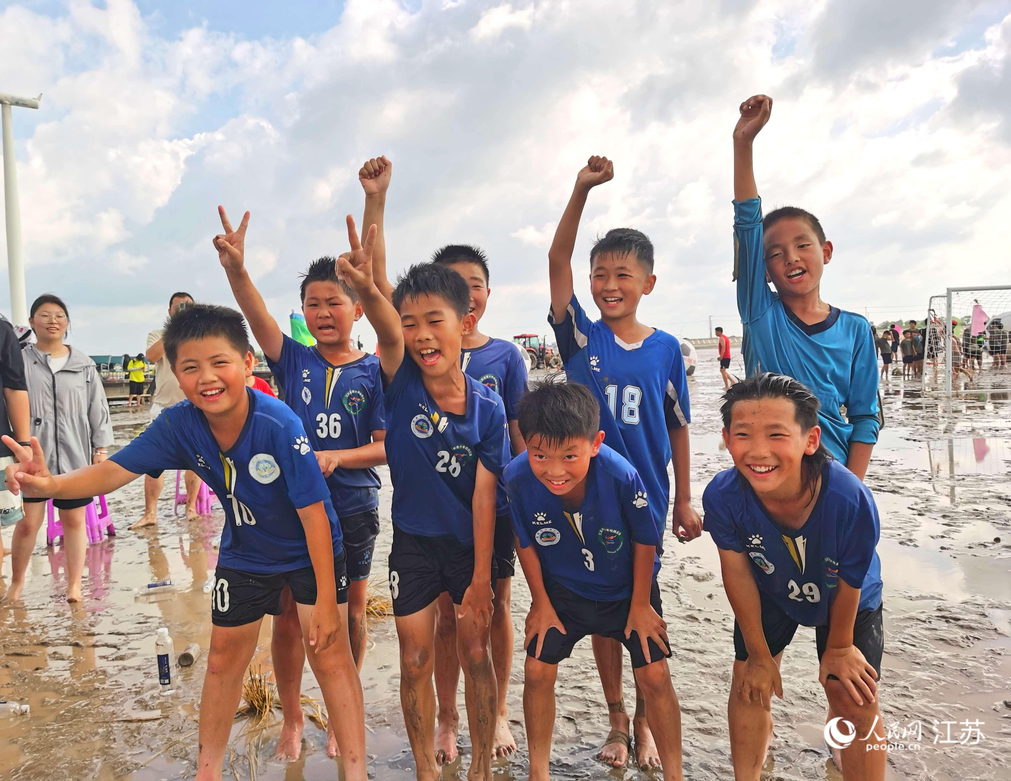 獲得冠軍的南通小海小學代表隊。人民網記者 王繼亮攝