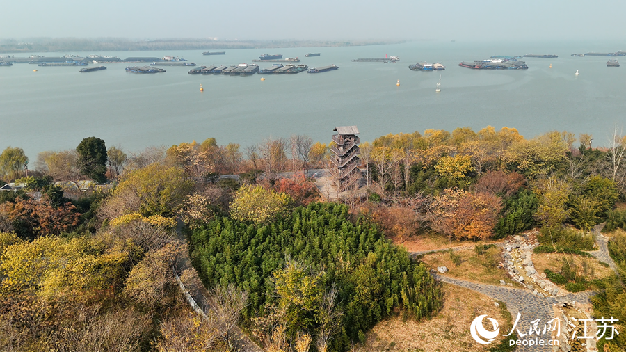 航拍京杭大運河揚州段“七河八島”。人民網 徐晨曦攝