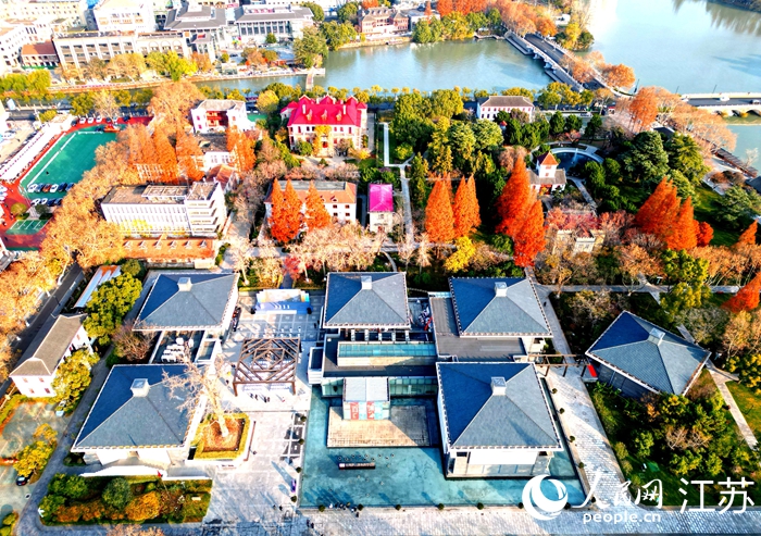 航拍南通博物苑。人民网记者 王继亮摄