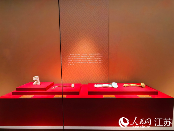 故宫博物院典藏如意展一角。人民网记者 王继亮摄