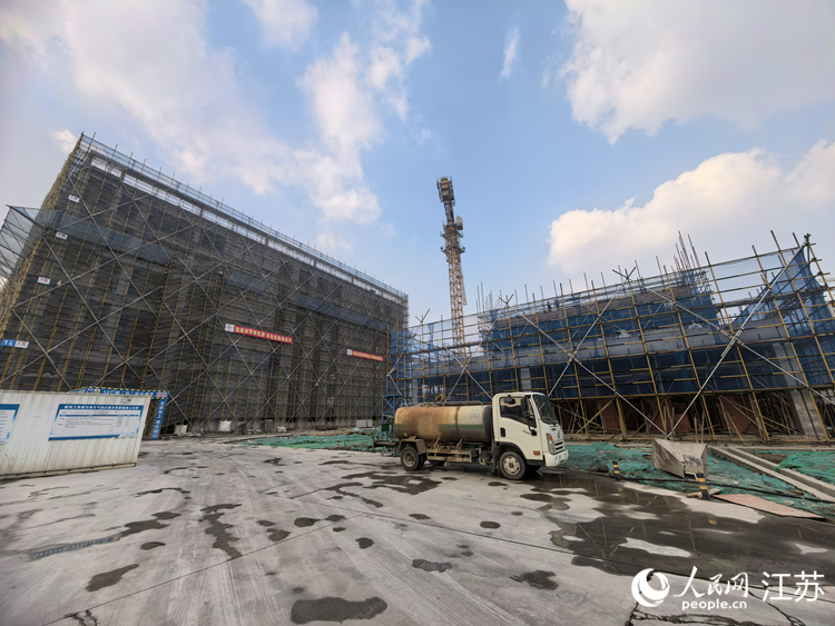 華睿智連項目施工現場。人民網記者 王繼亮攝