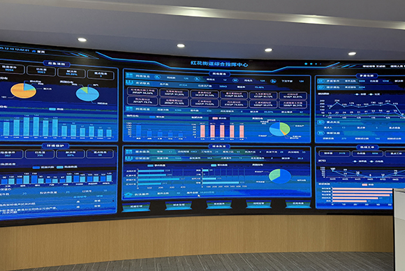 紅花街道綜合指揮中心“智慧紅花”平台