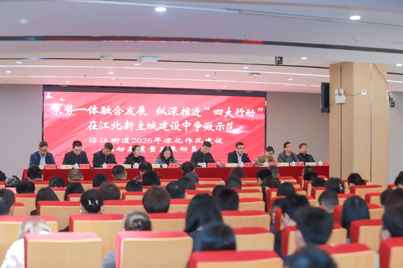 会议现场。沿江街道供图