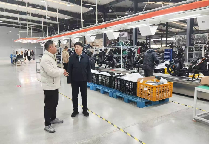 响水经济开发区招商团队赴安徽洽谈电动摩托车项目。响水县委宣传部供图