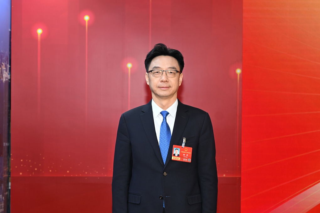 全國人大代表、鹽城市大豐區區長戴勇。大豐區委宣傳部供圖