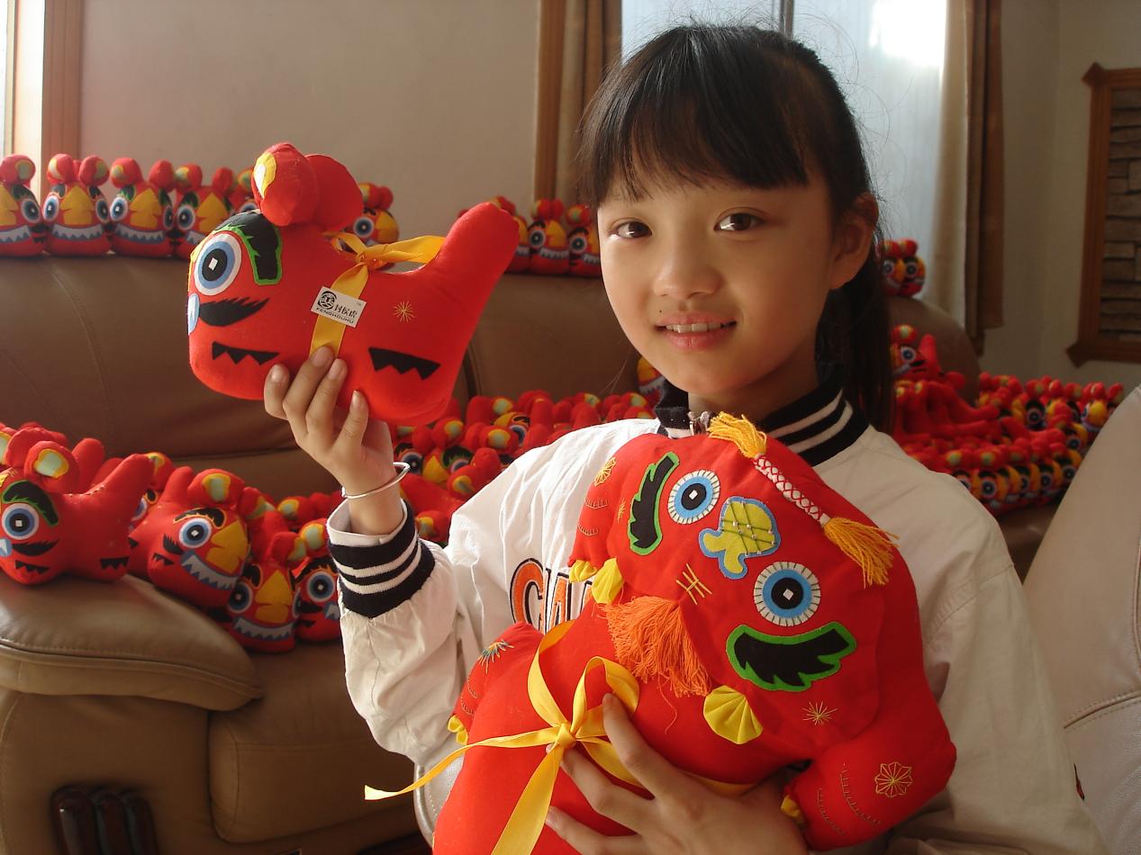 沛縣封侯虎是當地孩子們的玩偶。朱桂金攝