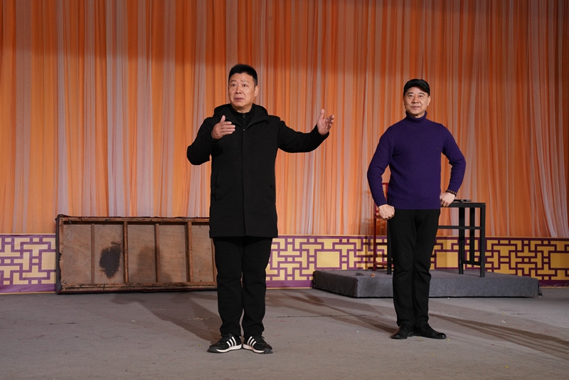 為進京展演,王雷等曲藝工作者加緊排練。丁嘉怡攝