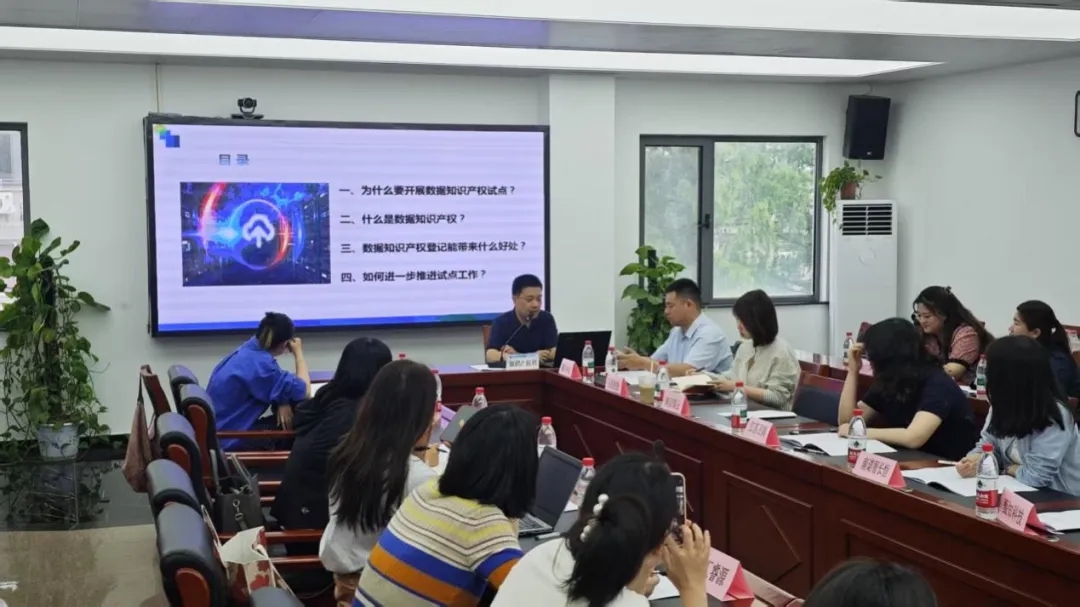 玄武区市场监管局开展数据知识产权工作培训。受访者供图
