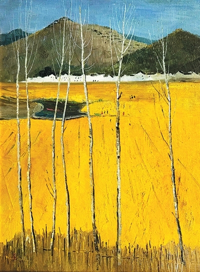金色田野 吴冠中绘
