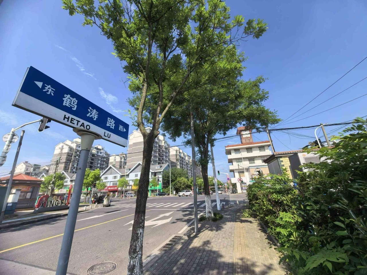 鹤涛路。人民网记者 王继亮摄