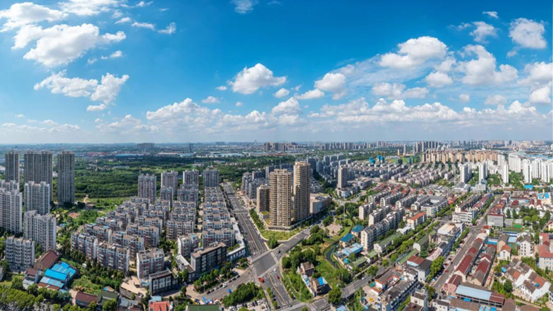 惠山区钱桥街道航拍图。钱桥街道供图