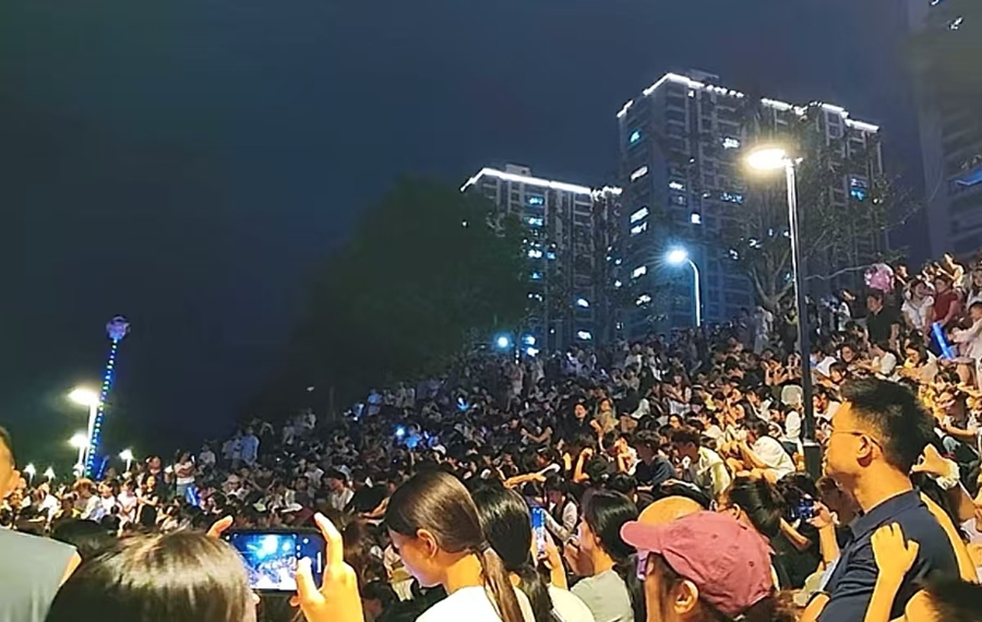 “街头音乐会”现场。新沂市委宣传部供图