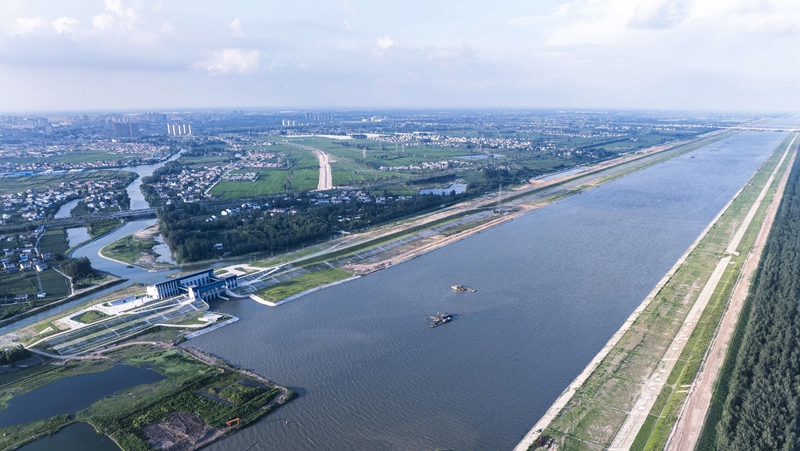 淮河入海水道二期开工四年 数智赋能盐城段建设提速