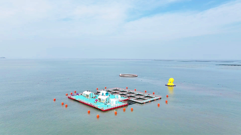 连岛海上渔旅休闲综合体。连云区委宣传部供图