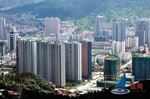 连云港东部城区变化大 地标性高楼拔地而起