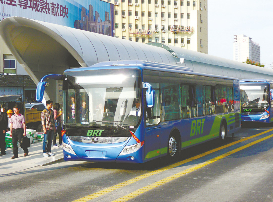 连云港BRT快速公交开通 市民10月可免费乘坐