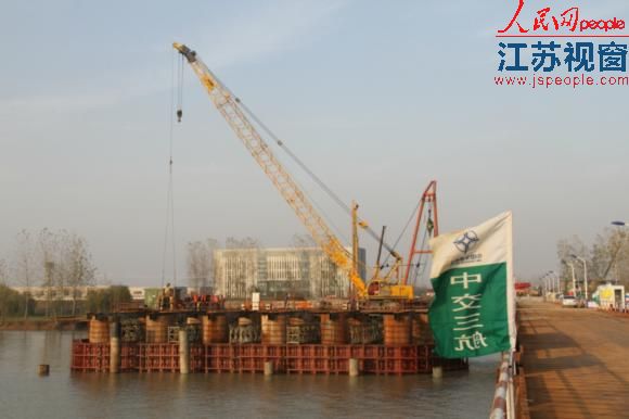 三航三公司在扬中建设的三桥项目工程