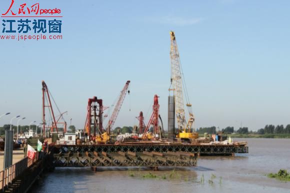 三航三公司在扬中建设的三桥项目工程
