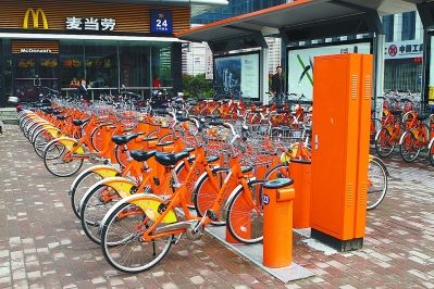 南京河西公共自行车日均2000人次借还