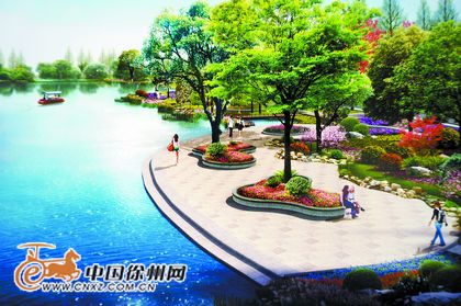 徐州湖西路绿化改造开工 增加座椅休憩亭