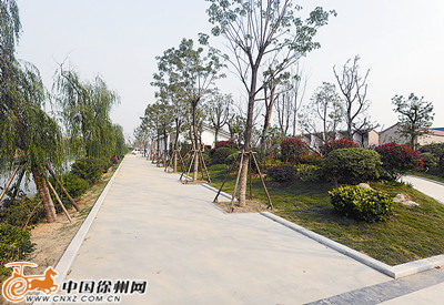 徐州城建重点工程三八河公园二期月底开放