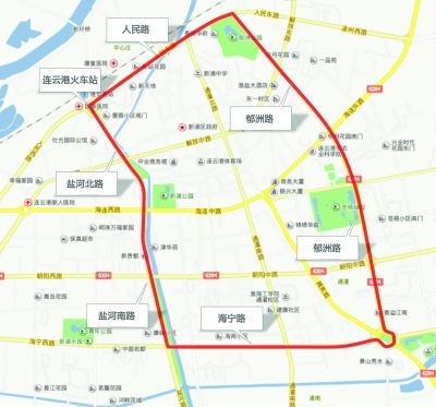 连云港BRT环一号线将开通 广征站点设置意见