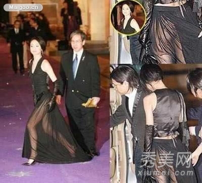 章子怡舒淇周迅刘嘉玲 揭不穿底裤走光女星_江